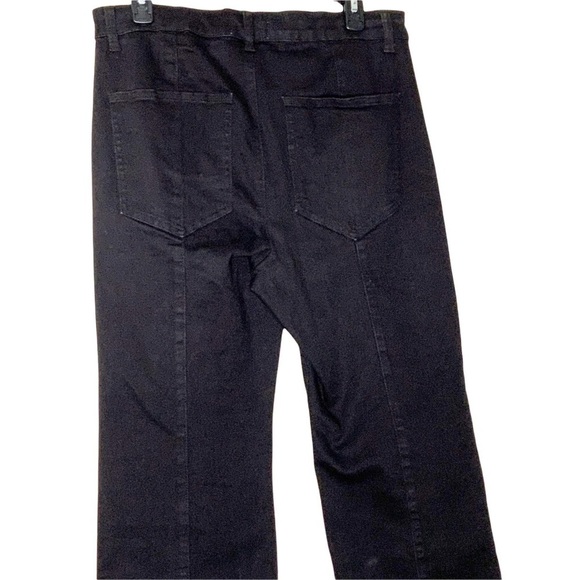 For THE REPUBLIC black relaxed fit denim pants with side hem zippers. Size 12 - Picture 7 of 10
